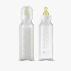 Natursutten Glass And Natural Rubber Baby Bottle 240ml - 2 Pack