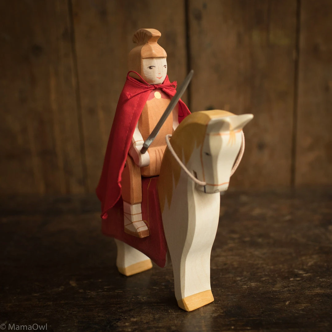 Ostheimer Handcrafted St Martin's White Knights Horse Toys