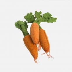 Papoose Toys Felted Wool Vegetable Dutch Carrots - Set Of 3