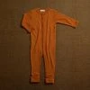SISKIN Merino Wool Rib Pyjamas / Romper - Rust
