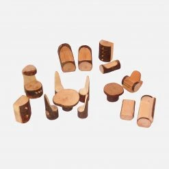 Magic Wood Toys Handmade Wooden Living Room Furniture Set