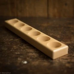 Stockmar Wooden Holder For 6 Glass Paint Jars With Lids Toys