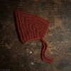 Typically Red Hand Knit Wool Chunky Pixie Hat - Campfire Heather