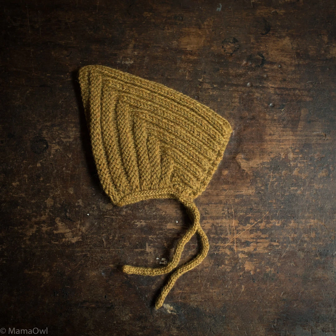 Typically Red Hand Knit Wool Chunky Pixie Hat - Straw