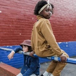 Monty & Co Cotton Engineer Boilersuit - Tan Cotton & Linen