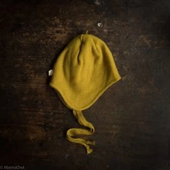 Disana Baby Wool Organic Boiled Merino Wool Hat - Curry