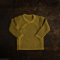 Disana Tops & Sweaters Organic Merino Wool Baby Cardigan - Curry/Gold