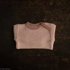 Disana Organic Merino Wool Baby Jumper - Rose/Natural