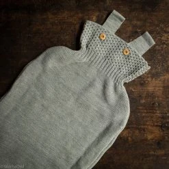Disana Knitted Organic Merino Wool Sleeping Bag - Grey Baby Gifts