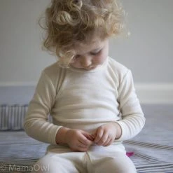 Engel 100% Organic Merino Wool LS Top - Natural