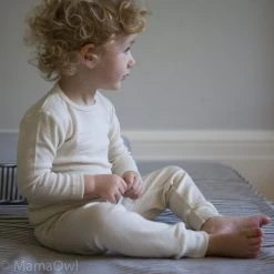 Engel Organic Merino Wool & Silk LS Top- Natural Kids Wool