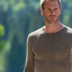 Engel Men's Organic Merino Wool & Silk LS Top - Walnut Adults