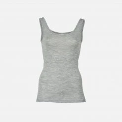 Engel Women's Organic Merino Wool & Silk Sleeveless Top - Grey
