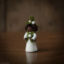 Fairies Handmade Small Wool Fairy - Mistletoe Boy - Black