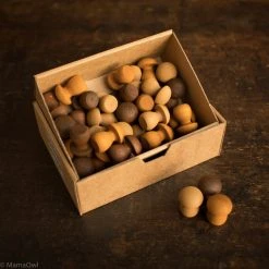 Grapat Toys Wooden Mushrooms Mandala - 36 Pieces