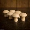 Grapat Toys Wooden Natural Mushrooms - 6 Pieces