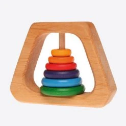 Grimms Rainbow Rattle Pyramid