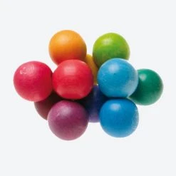Grimms Wooden Baby Beads Grasper - Colourful