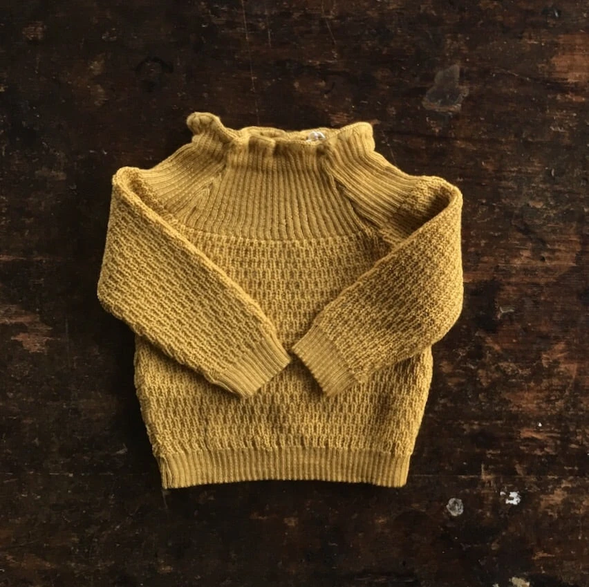 Selana Organic Merino Wool Sweater - Gold