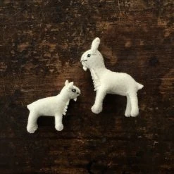 Gluckskafer Handmade Wool Felt Large Goat Toys