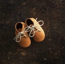 Amy & Ivor Handmade Leather Traveller Shoes - Cinnamon