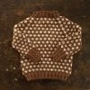 Mormor.nu Hand Knit Wool Knud Sweater - Cinnamon Tops & Sweaters