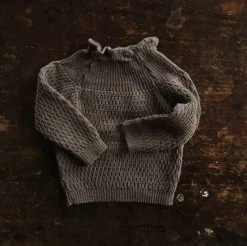 Selana Tops & Sweaters Organic Merino Wool Sweater - Chocolate