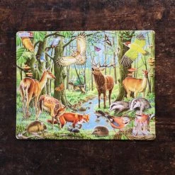 Stjernespill Toys Thick Cardboard Puzzle 40 Pieces - Wildlife Of The European Forest