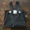 Disana Exclusive Organic Boiled Merino Wool Pocket Dungarees - Anthracite Baby Wool