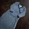 Lilano Organic Merino Brushed Terry Wrap Sleeping Bag - Navy/Natural