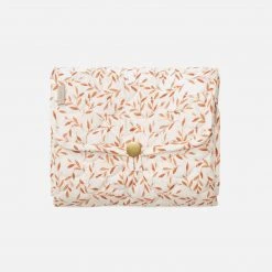 Cam Cam Home & Baby Care Organic Cotton Quilted Changing Mat - Caramel Leaves