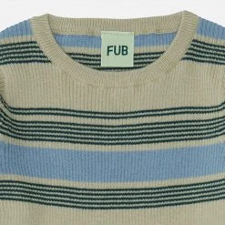 FUB Organic Cotton Rib Top - Elm/Deep Green SALE
