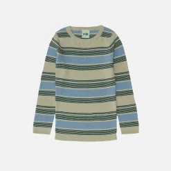 FUB Organic Cotton Rib Top - Elm/Deep Green SALE