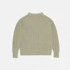 FUB Women's Organic Cotton Chunky Rib Sweater - Elm