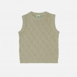 FUB SALE Organic Cotton Texture Vest - Elm