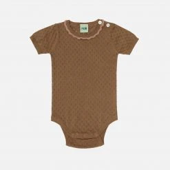 FUB Organic Cotton Pointelle Body - Camel SALE