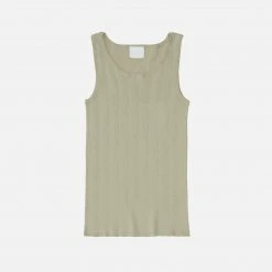 FUB Women's Organic Cotton Wide Rib Camisole - Elm SALE