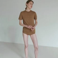 FUB Women's Organic Cotton Classic Tee - Camel SALE