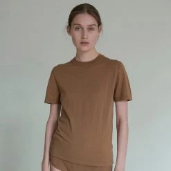 FUB Women's Organic Cotton Classic Tee - Camel SALE