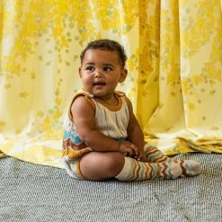 Mabli Cotton/Linen Igam Ogam Romper - Sand/Multi