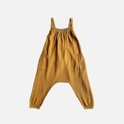 Mabli SALE Cotton/Linen Rhossili Playsuit - Marigold