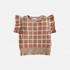 Mabli SALE Cotton/Linen Ffion Singlet - Putty