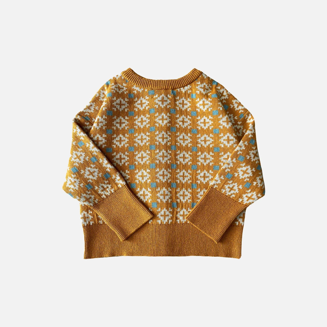 Mabli Cotton/Linen Ffion Cardigan - Marigold