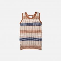 Mabli Cotton/Linen Deckchair Tank - Putty