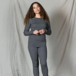 Mabli Women’s Merino Wool Magnus Rib Pullover - Squirrel