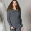 Mabli Women’s Merino Wool Magnus Rib Pullover - Squirrel