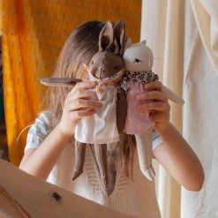 Polka Dot Club Toys Handmade Cotton Small Rabbit - More Options