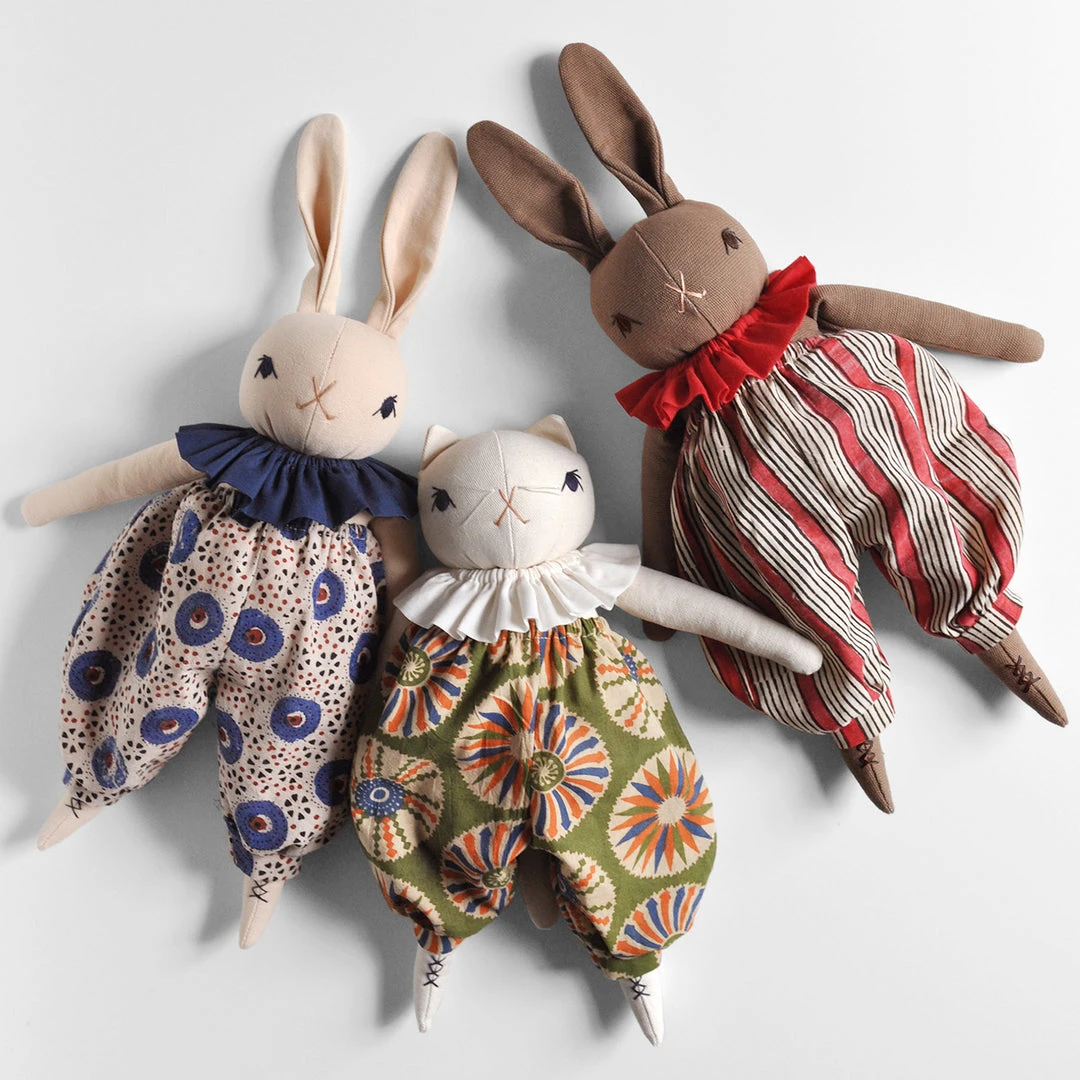 Polka Dot Club Handmade Cotton Medium Rabbit Or Cat - More Options