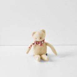 Polka Dot Club Handmade Mohair Floppy Bear - Cream