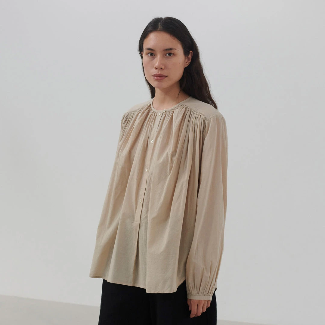 Skall Studio Women's Organic Cotton Shiro Blouse - Desert Sand